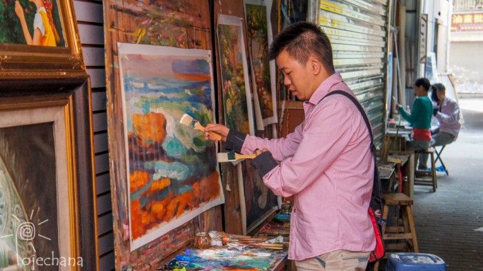 Oil Painting Village
